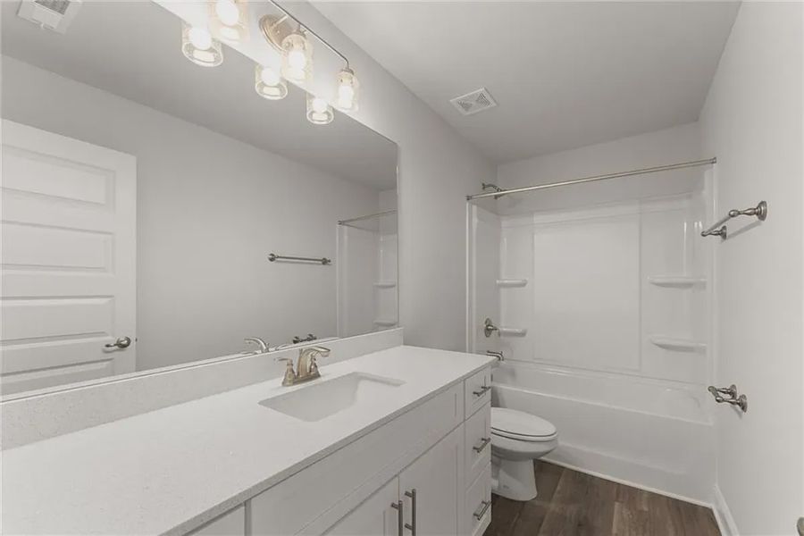 Furnished interior in a model home at Thunder Ridge in Dawsonville (Image 13).