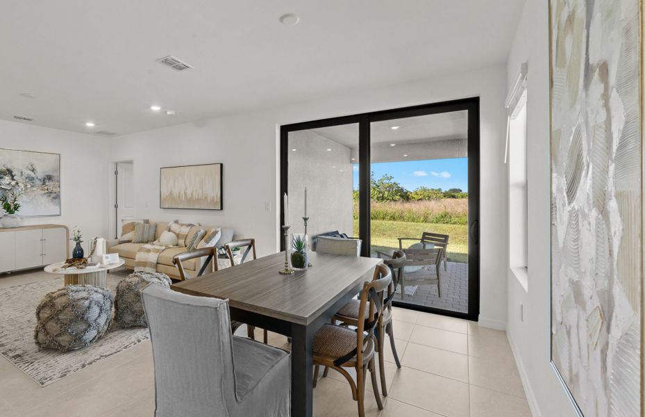 Furnished interior view inside a new home in Whispering Lakes, Lehigh Acres (Image 27). Furnished interior view inside a new home in Whispering Lakes, Lehigh Acres (Image 27).