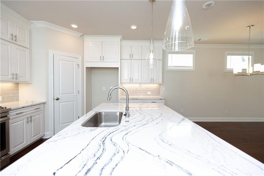 Furnished interior view inside a new home in Waterside Single Family, Peachtree Corners (Image 7).