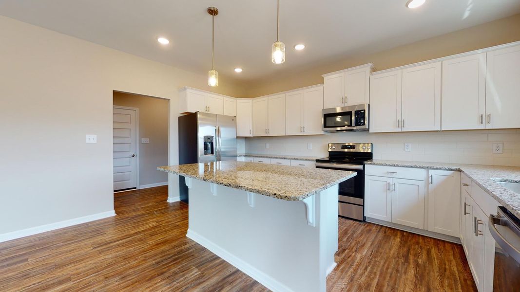 Representative furnished interior of a home built from the Clayton A by JC Jackson Homes,LLC in Heritage Pointe, Newport (Image 8).