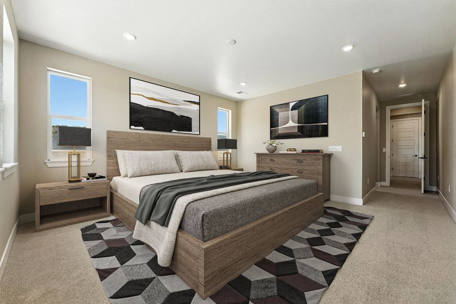Furnished interior view inside a new home in Hillside at Crystal Valley Destination Collection, Castle Rock (Image 8).