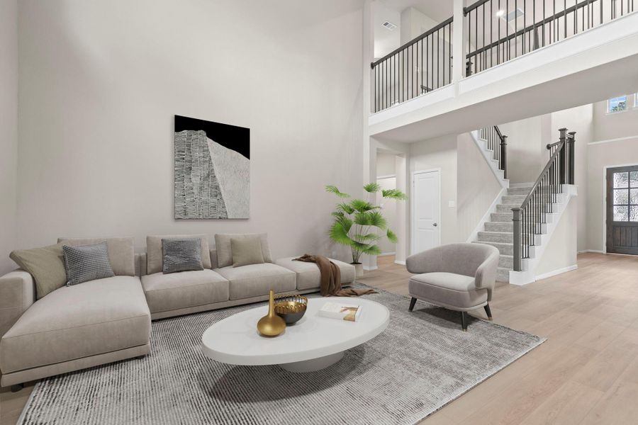 Furnished interior view inside a new home in Two Step Farm, Montgomery (Image 10). Furnished interior view inside a new home in Two Step Farm, Montgomery (Image 10).