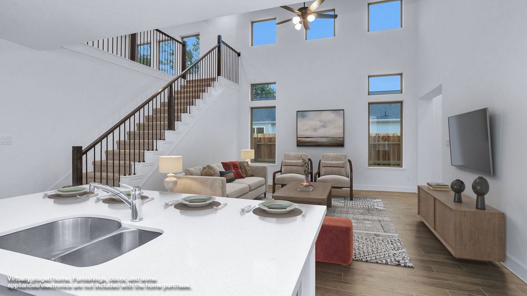 Furnished interior view inside a new home in Woodhavyn 40', Magnolia (Image 5).