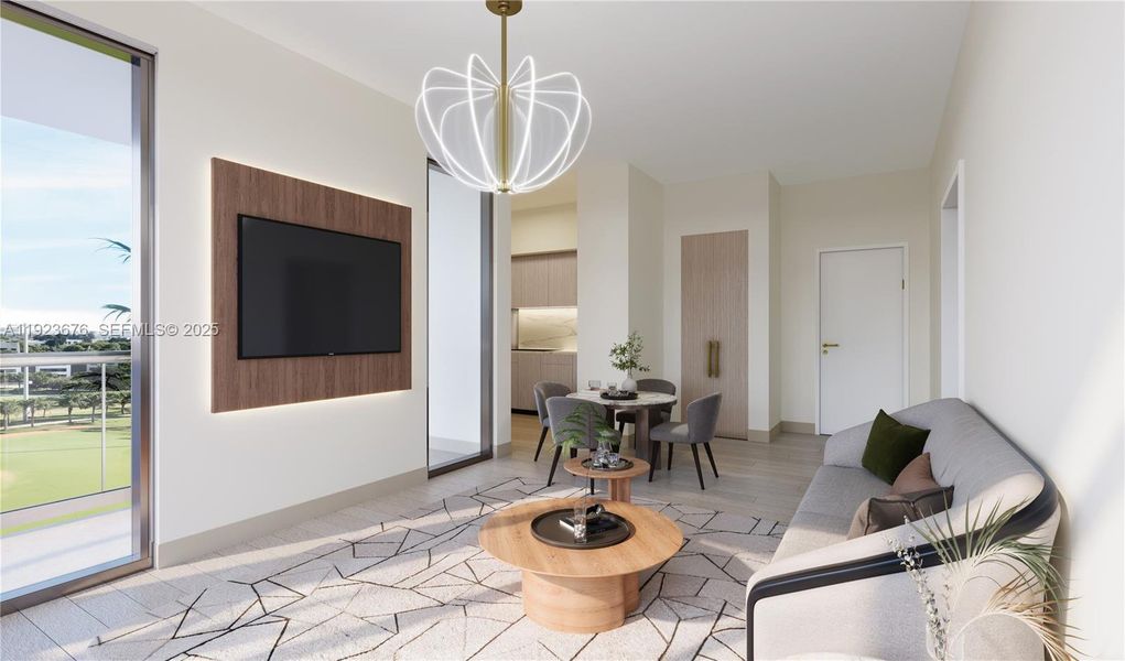 Furnished interior view inside a new home in , Hallandale Beach (Image 13).