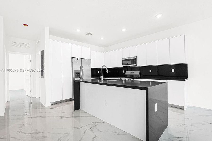 Furnished interior view inside a new home in , Miami (Image 43).