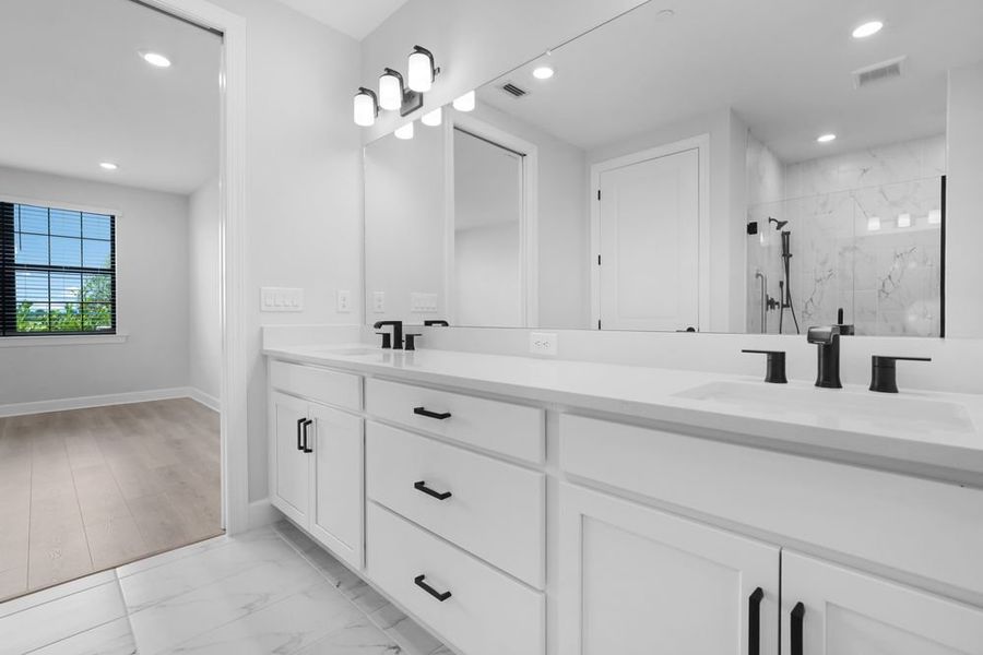 Furnished interior view inside a new home in Esplanade by the Islands Coach Homes, Naples (Image 5).