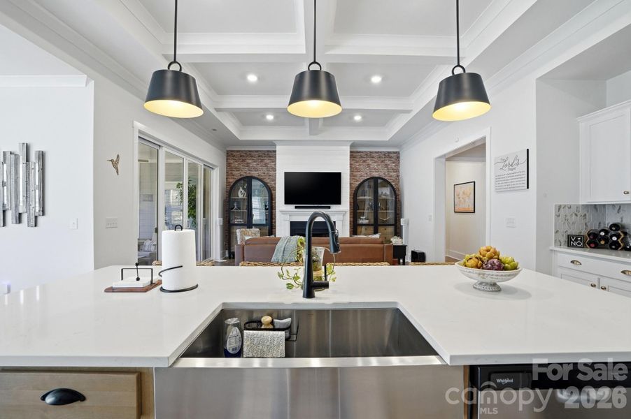 Large Kitchen Island with Sink