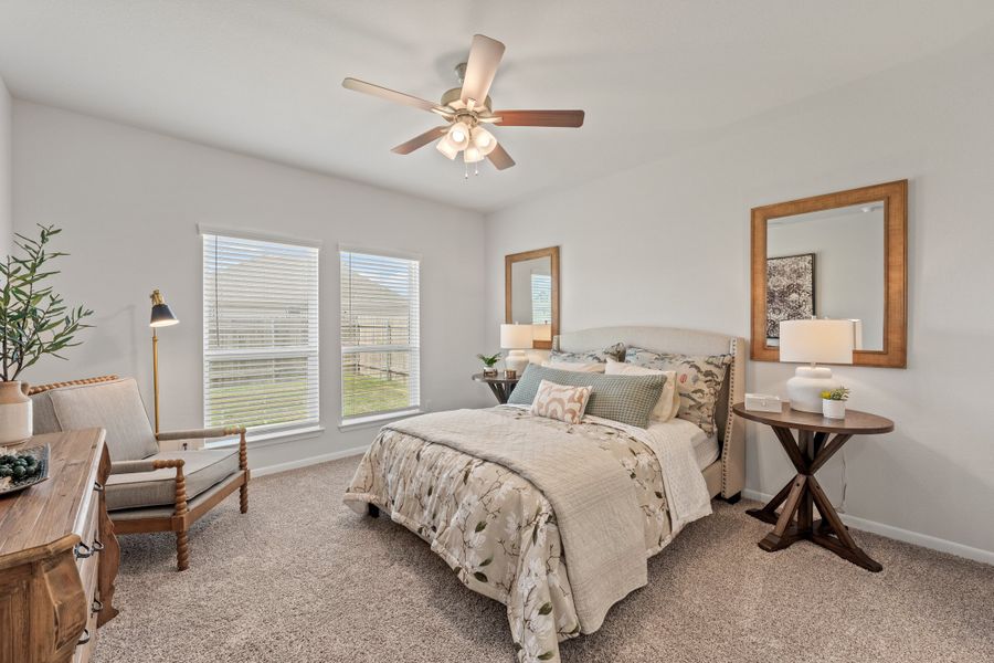 Furnished interior view inside a new home in Southern Pointe, College Station (Image 7).