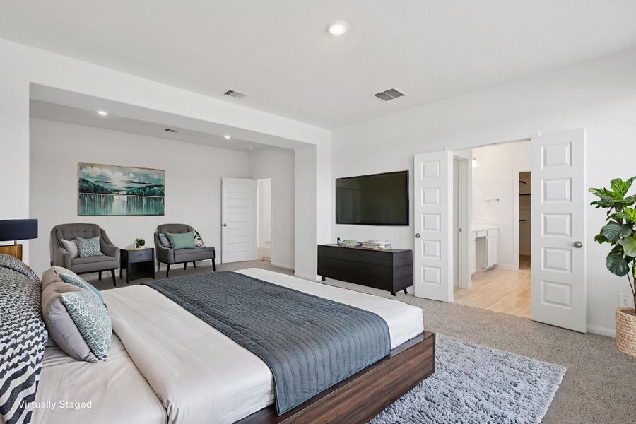 Furnished interior view inside a new home in Kemah Crossing - Luxe Series, Kemah (Image 6). Furnished interior view inside a new home in Kemah Crossing - Luxe Series, Kemah (Image 6).