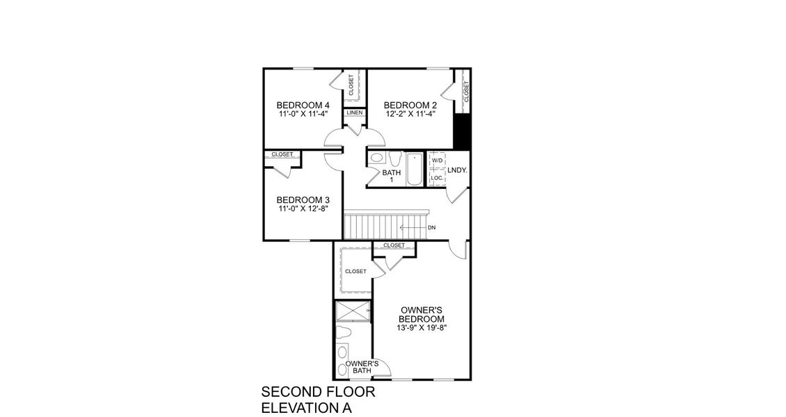 2D floor plan layout of this home in Aspen Meadows, Hampton, GA (Image 5).