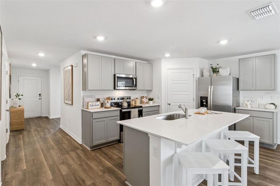 Furnished interior view inside a new home in Bradbury Creek, Haines City (Image 10).