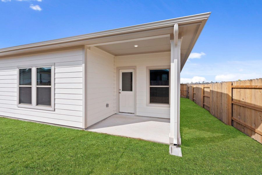 Rear Covered Patio