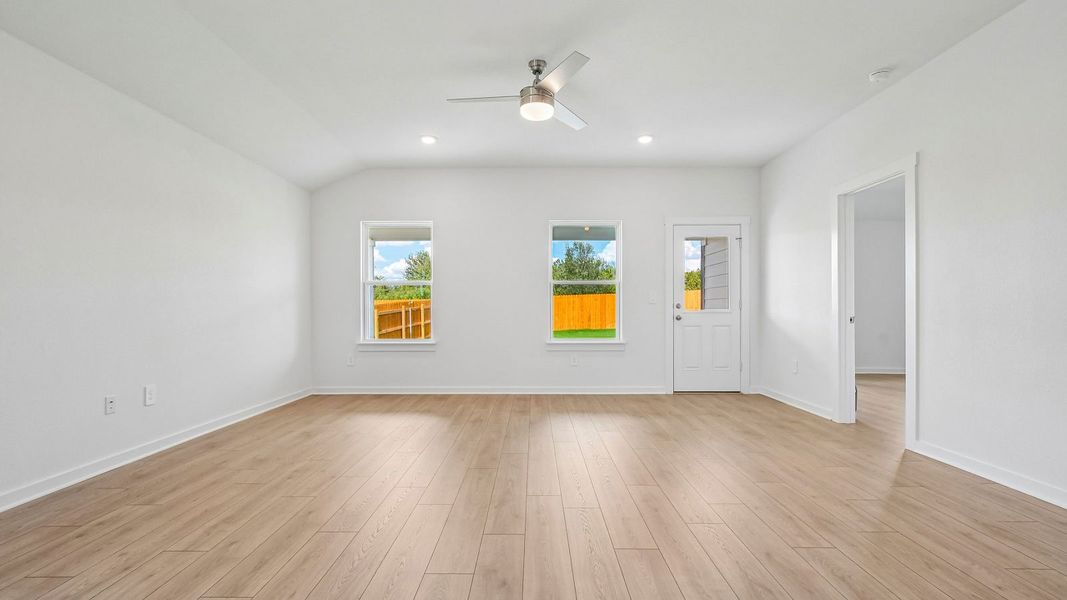 Spacious, unfurnished interior of a new home in Trails at Wildhorse, Austin (Image 15).