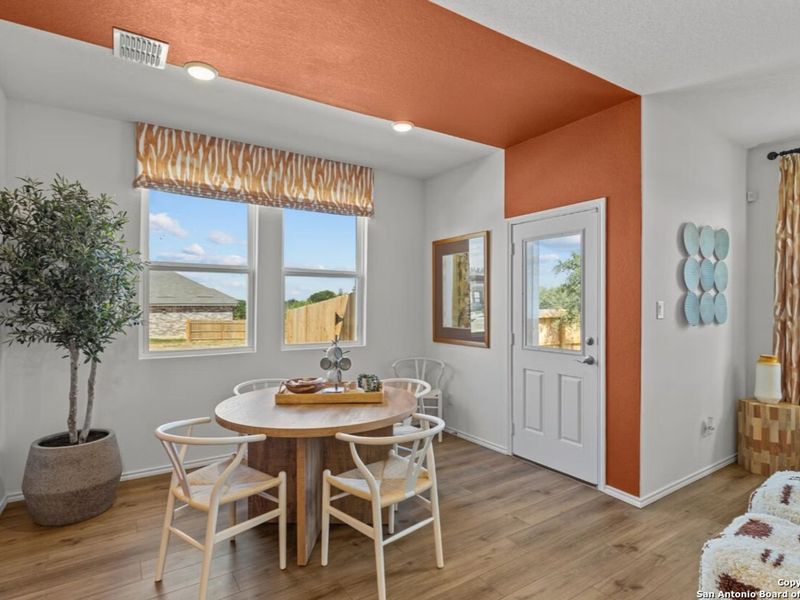 Furnished interior view inside a new home in Hickory Ridge, San Antonio (Image 8). Furnished interior view inside a new home in Hickory Ridge, San Antonio (Image 8).