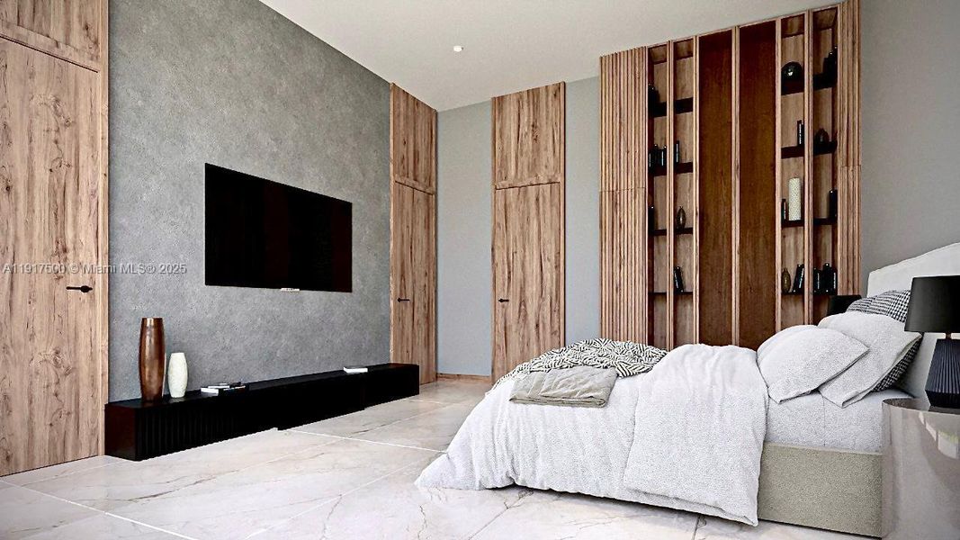 Furnished interior view inside a new home in , Miami (Image 7).