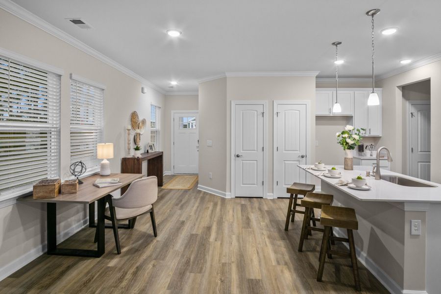 Furnished interior view inside a new home in The Paired Villas at Bridgewater, Little River (Image 3). Furnished interior view inside a new home in The Paired Villas at Bridgewater, Little River (Image 3).