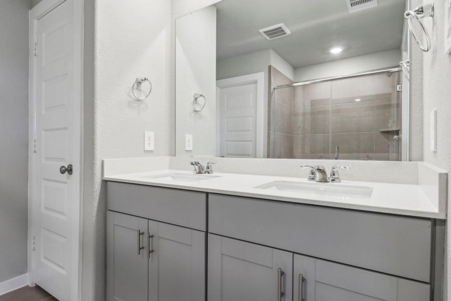 Furnished interior view inside a new home in Landing Meadows - Traditional Series, New Caney (Image 4).