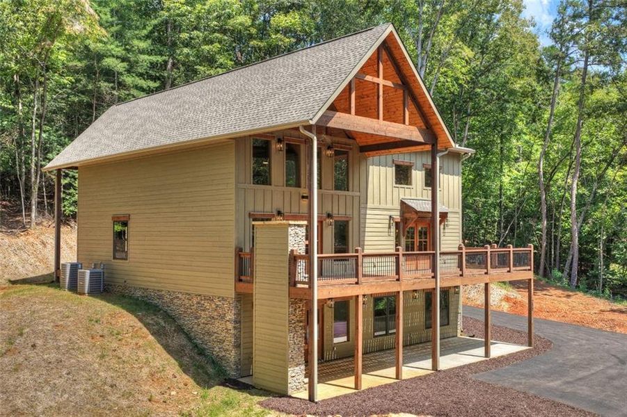 Exterior details and patio area of a home in , Ellijay (Image 23). Exterior details and patio area of a home in , Ellijay (Image 23).