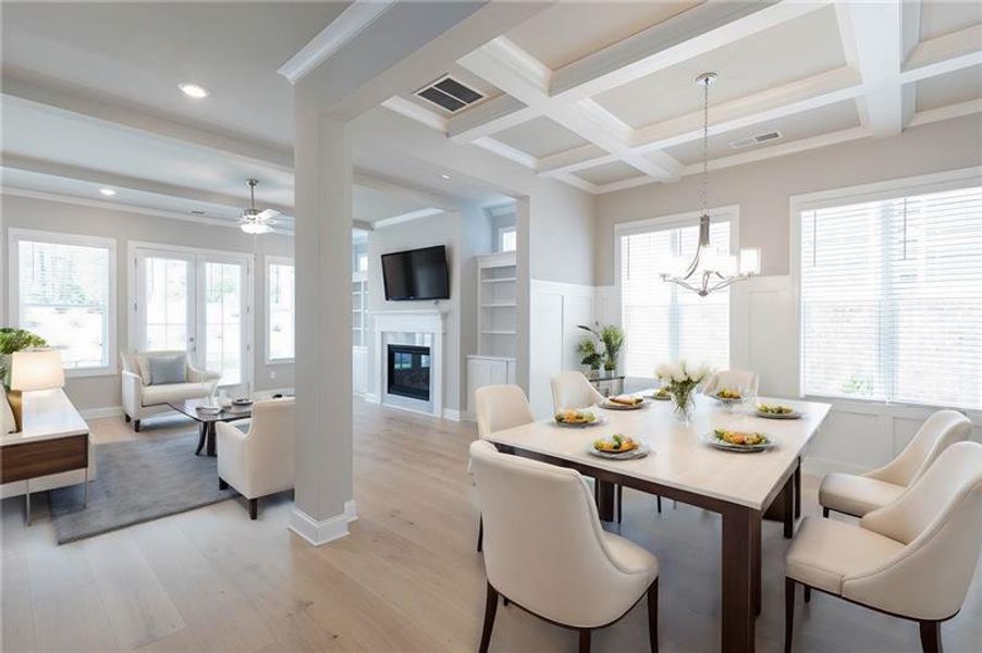 Furnished interior view inside a new home in Livingstone Park, Kennesaw (Image 6).