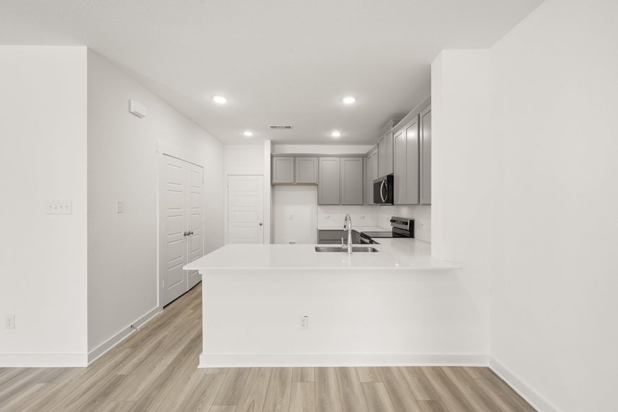 Furnished interior view inside a new home in Mockingbird Estates Townhomes, Fort Worth (Image 5).