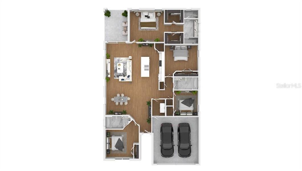 2D floor plan layout of this home in , Summerfield, FL (Image 3).