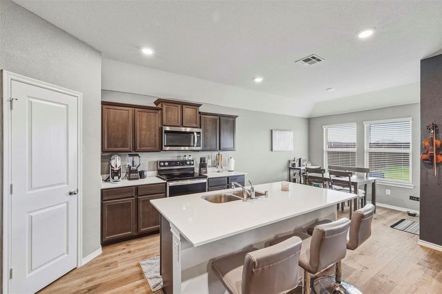 Furnished interior view inside a new home in Stonewyck Farms, Ennis (Image 15).