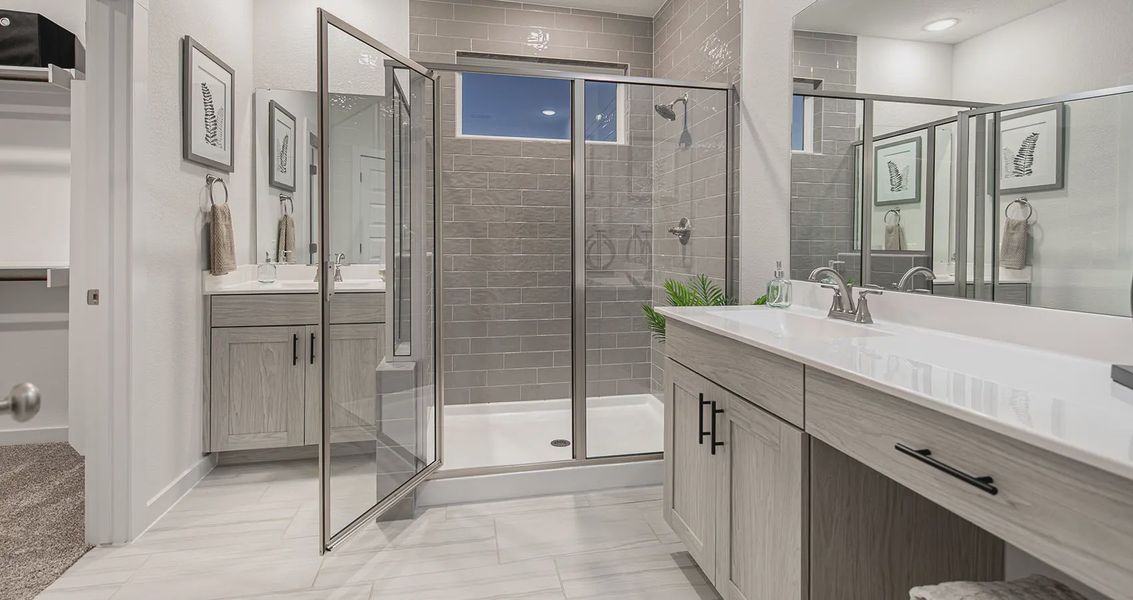Representative furnished interior of a home built from the Andrew by Chesmar Homes in Meyer Ranch, New Braunfels (Image 9).