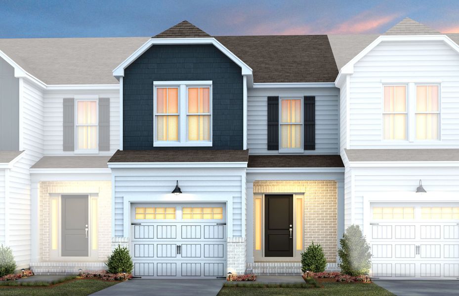 Representative exterior photo of a completed home built from the Hemingway by Pulte Homes in Cambria, Garner, NC (Image 23).