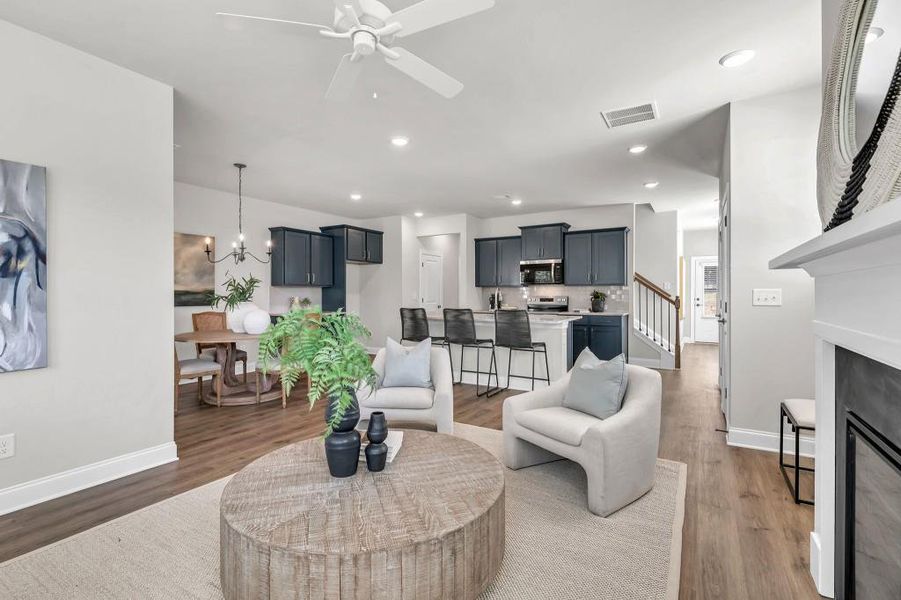 Furnished interior view inside a new home in , Lawrenceville (Image 7). Furnished interior view inside a new home in , Lawrenceville (Image 7).