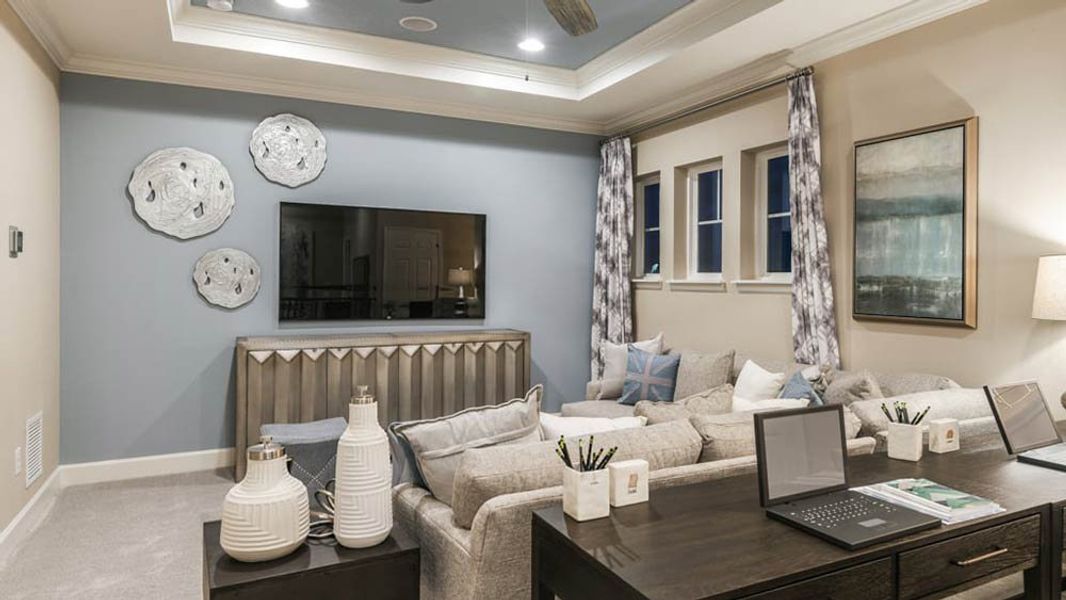 Representative furnished interior of a home built from the Barbados by Taylor Morrison in Central Park, Port St. Lucie (Image 21).