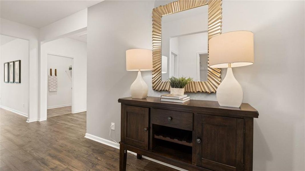 Furnished interior view inside a new home in Jackson Landing, Jefferson (Image 2).