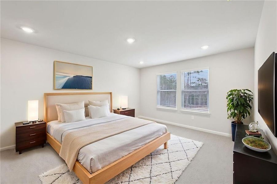 Furnished interior view inside a new home in Parkside at Grayson, Grayson (Image 7).