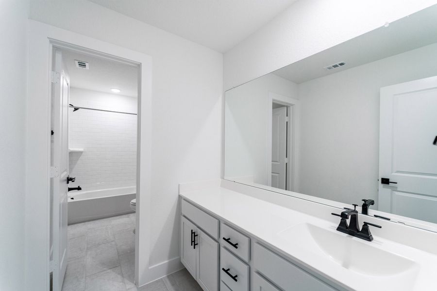 Furnished interior view inside a new home in Lariat, Liberty Hill (Image 11).