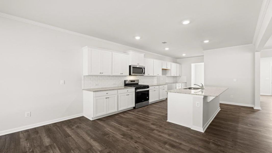 Furnished interior view inside a new home in Thompson Ridge, Dallas (Image 5). Furnished interior view inside a new home in Thompson Ridge, Dallas (Image 5).