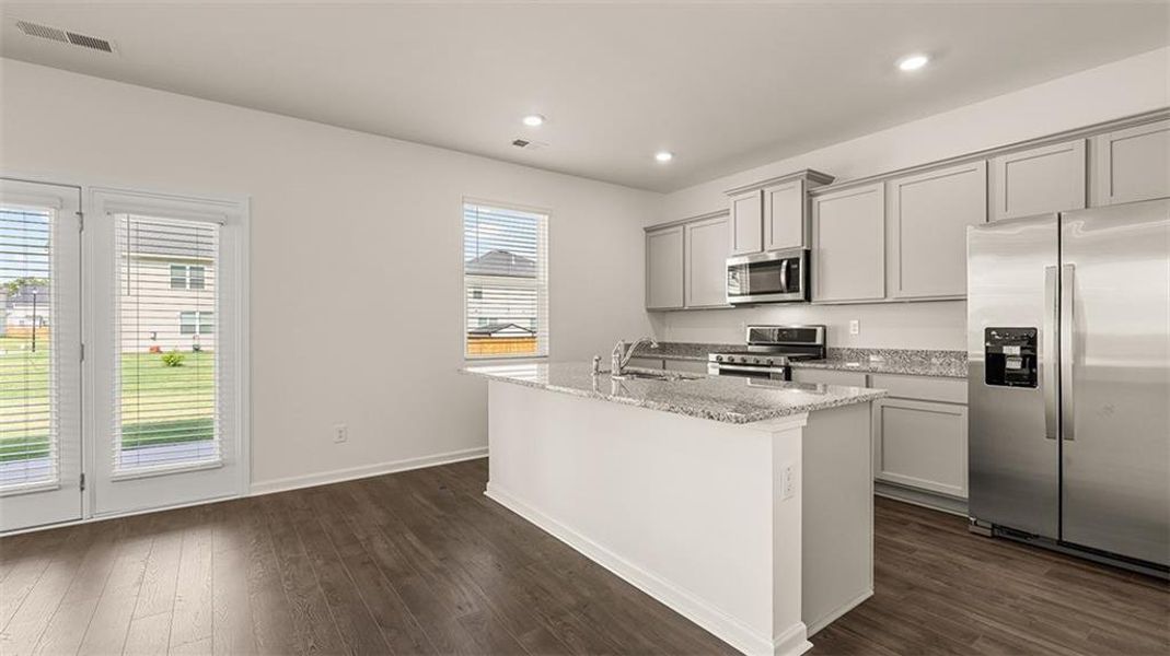 Furnished interior view inside a new home in Jackson Landing, Jefferson (Image 7).
