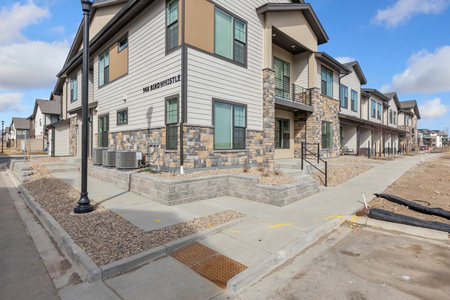 Representative exterior details of a home built from the The Bierstadt by Landmark Homes in Northfield at Old Town, Fort Collins (Image 14).