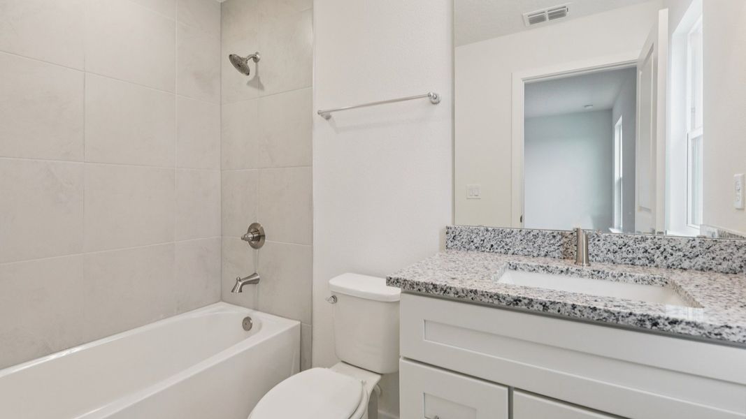 Secondary Bathroom in the Naples Floor Plan by DRB Homes Secondary Bathroom in the Naples Floor Plan by DRB Homes
