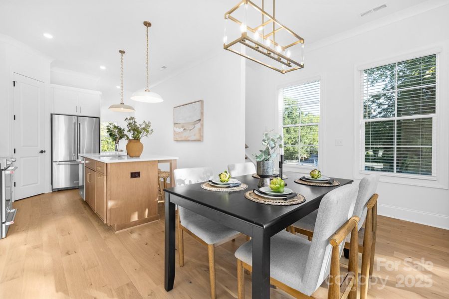 Furnished interior view inside a new home in , Charlotte (Image 9).