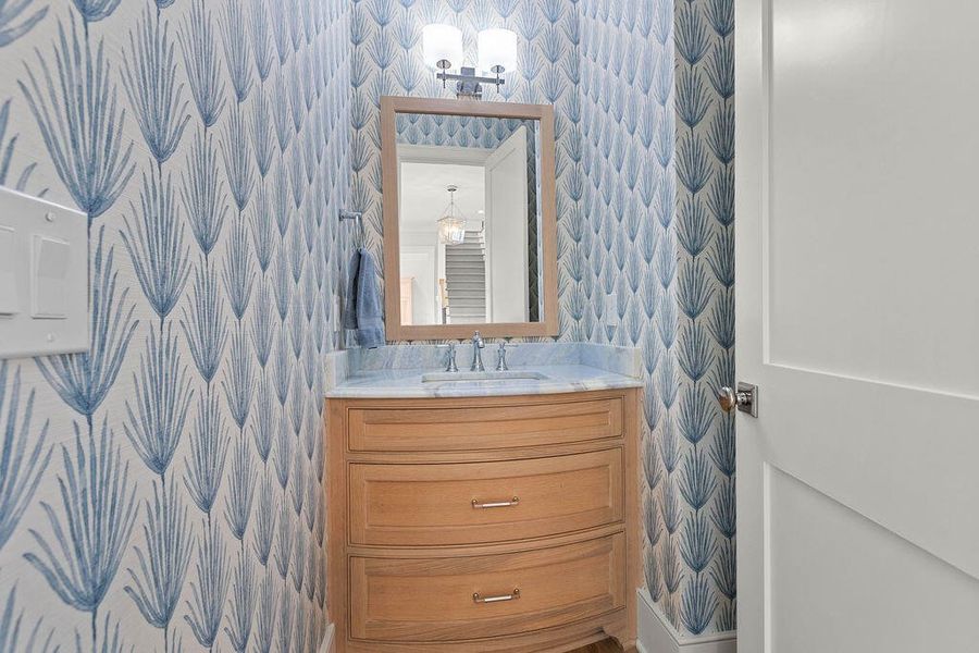 Furnished interior view inside a new home in , Kiawah Island (Image 17).