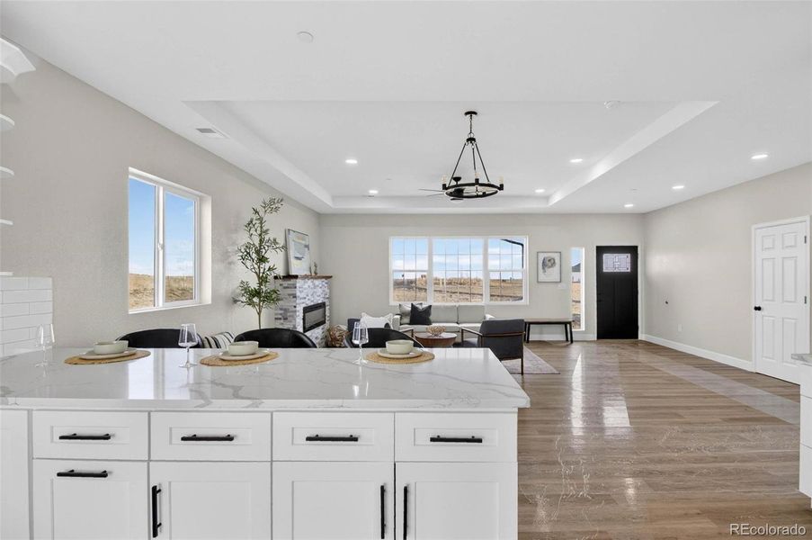 Furnished interior view inside a new home in , Strasburg (Image 3).