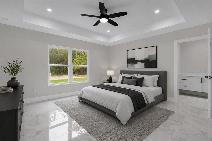 Furnished interior view inside a new home in , Dunnellon (Image 12).