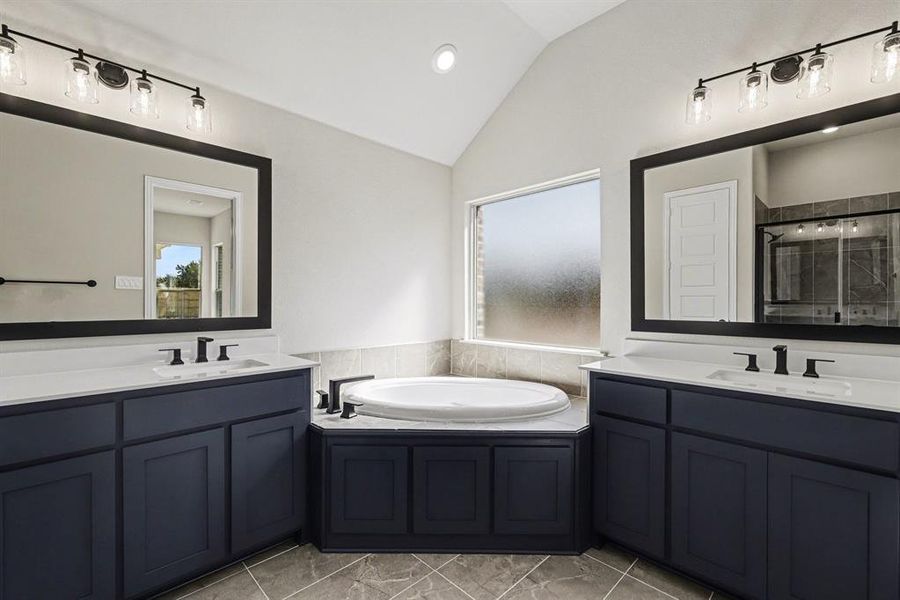 Furnished interior view inside a new home in Sagebrush Addition, Midlothian (Image 8).
