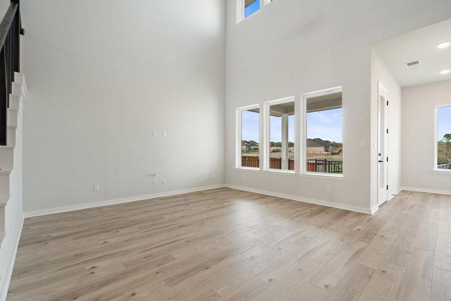 Spacious, unfurnished interior of a new home in Park Collection at Lariat, Liberty Hill (Image 28). Spacious, unfurnished interior of a new home in Park Collection at Lariat, Liberty Hill (Image 28).