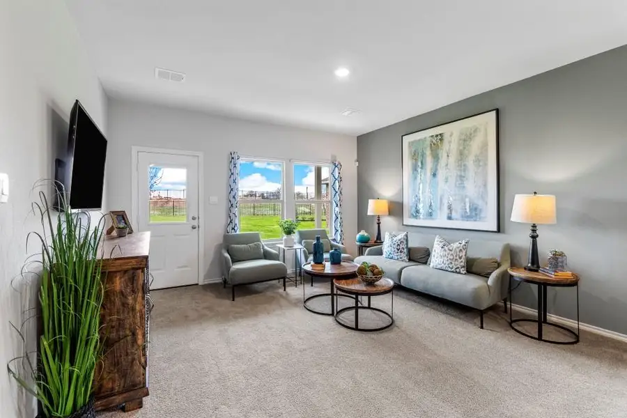 Furnished interior view inside a new home in Springhill South, Boyd (Image 6).