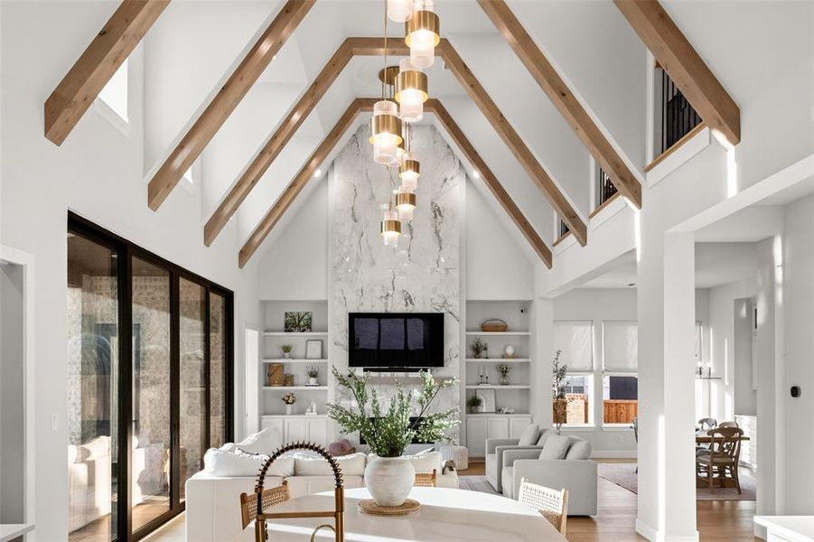 Furnished interior view inside a new home in Star Trail, Prosper (Image 28).