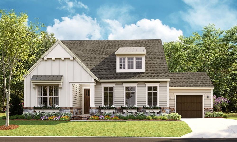 Representative exterior photo of a completed home built from the Balboa by Classica Homes in McLean - South Shore, Clover, SC (Image 13). Representative exterior photo of a completed home built from the Balboa by Classica Homes in McLean - South Shore, Clover, SC (Image 13).