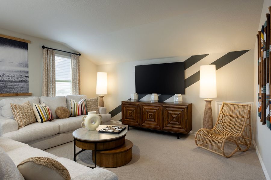 Furnished interior view inside a new home in Southridge - Spring Series, McKinney (Image 9).