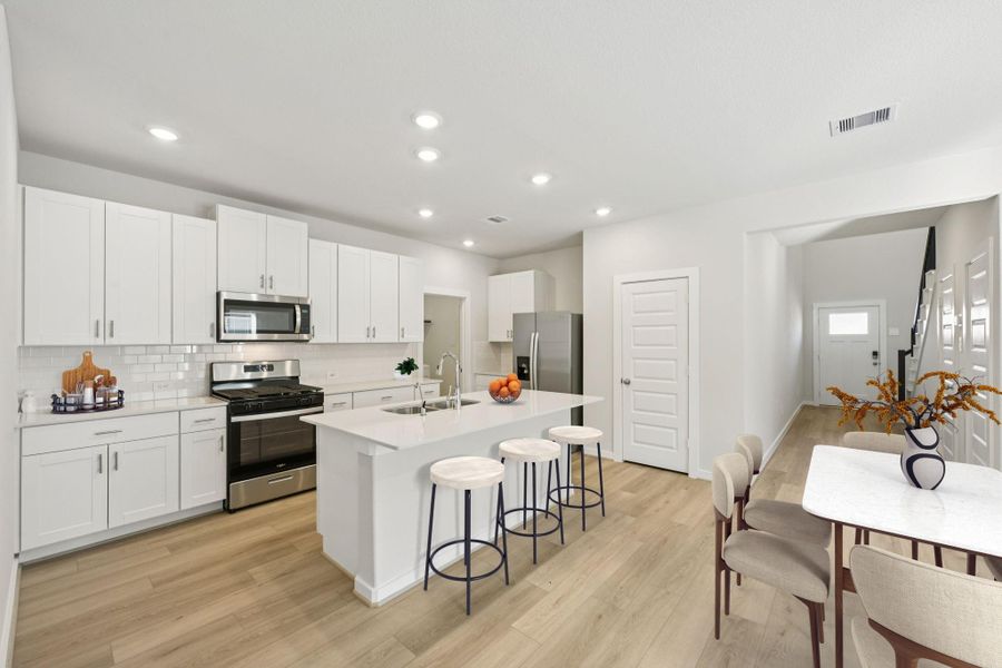 Photo is not of the actual home, but is an inspirational photo of builder’s model home and may depict options, furnishings, and/or decorator features that are not included