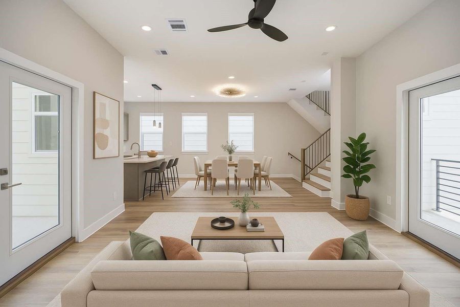 Furnished interior view inside a new home in , Houston (Image 12). Furnished interior view inside a new home in , Houston (Image 12).