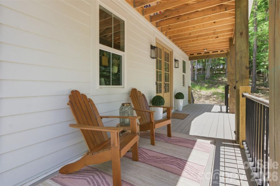 Exterior details and patio area of a home in , Matthews (Image 26).